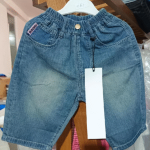 Elegant and Sporty Stretchable Denim Shorts