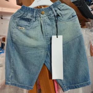 Faded Light Blue Denim Shorts