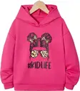 Leopard Messy Hair Hoody