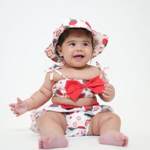 Baby Girl Summer Party Dress with Hat