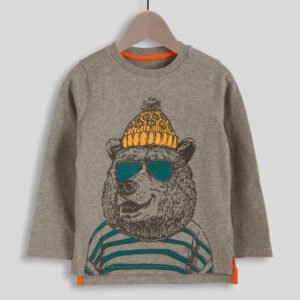 Hipster Bear Long-Sleeve T-Shirt