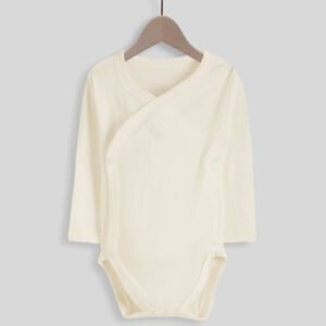 Cream Wrap-Style Romper