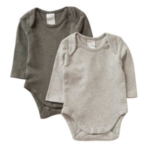 Boys Pack Of 2 Long Sleeved Bodysuits