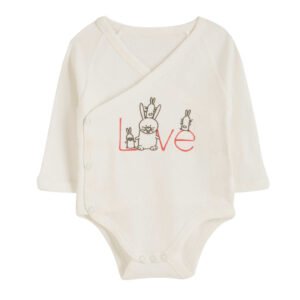 Bunny long-Sleeve Baby Romper