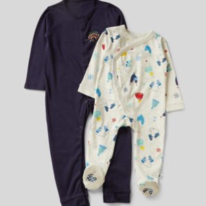 Winter-Themed Printed Baby Romper