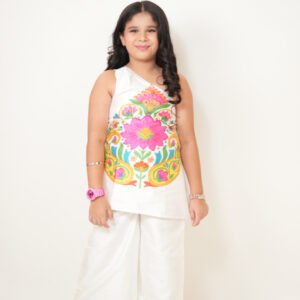 Embellished Top with Flared Pant