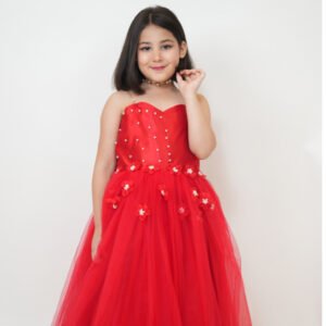 Red-Off Shoulder Dress