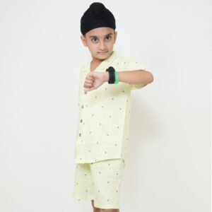 Kids' Printed Summer Shirt and Shorts Set