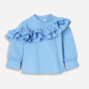 Girls Puff Sleeve Top