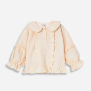 Bell Sleeve Cotton Shirt Style Top