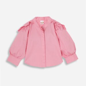 Balloon Sleeve Poplin Shirt
