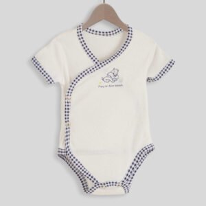 Baby Boy Teddy Crossover Romper