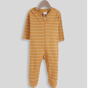 Boys Zip with Striped Romper
