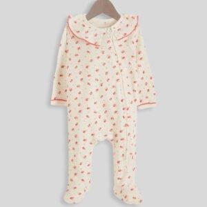 Sweet Rose Ruffle Baby Romper