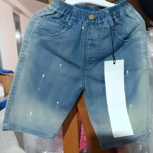 Denim Shorts-Mid Blue Colour