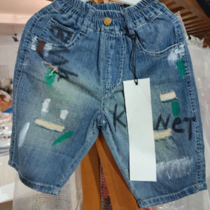 Kids'Artwork Denim Shorts