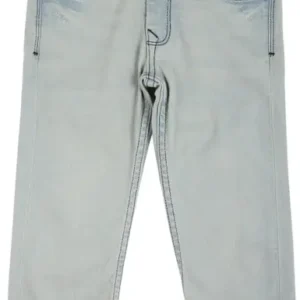 Ice Blue Zipper Pocket Jeans
