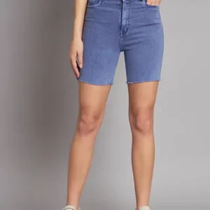 Elevated High-Rise Cutoff Shorts