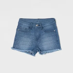 Shimmer Dip Jean Shorts