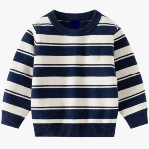Boy Stripped Round Neck Sweater