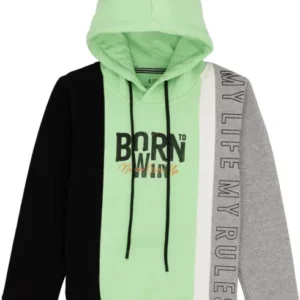 Born to Win Color Block Hoodie