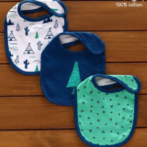 Dark Blue Bib Set