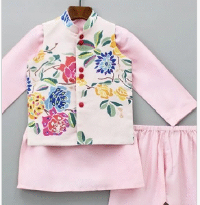 Heavy Embroidery Kids Suit