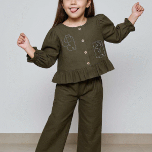 Multi Color Girl Co-ord Set