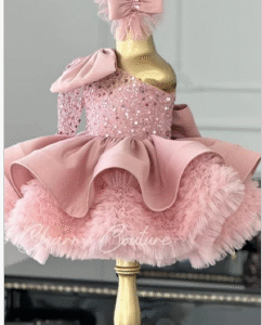 Glittery Pink Party Dress
